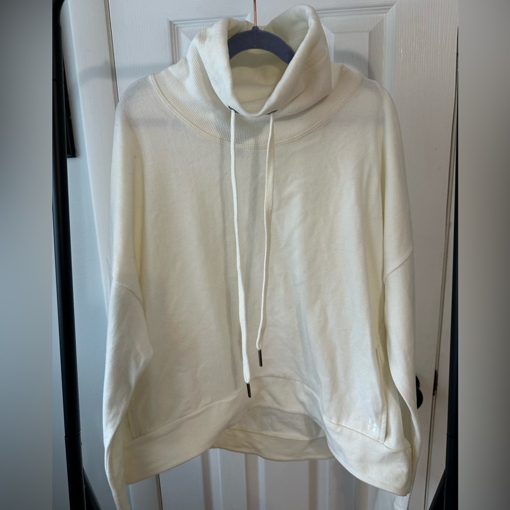 Sweaty Betty Cream Cowl Neck Sweater